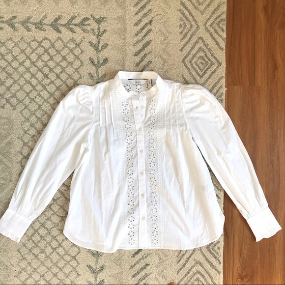 & Other Stories Tops - & Other Stories puff sleeve button down